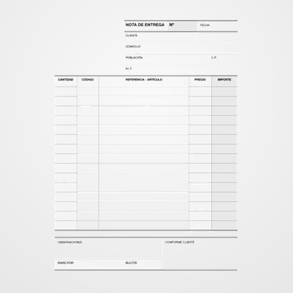 [27001205] TALONARIO ENTREGAS APLI A-91 4º NATURAL DUPLICADO