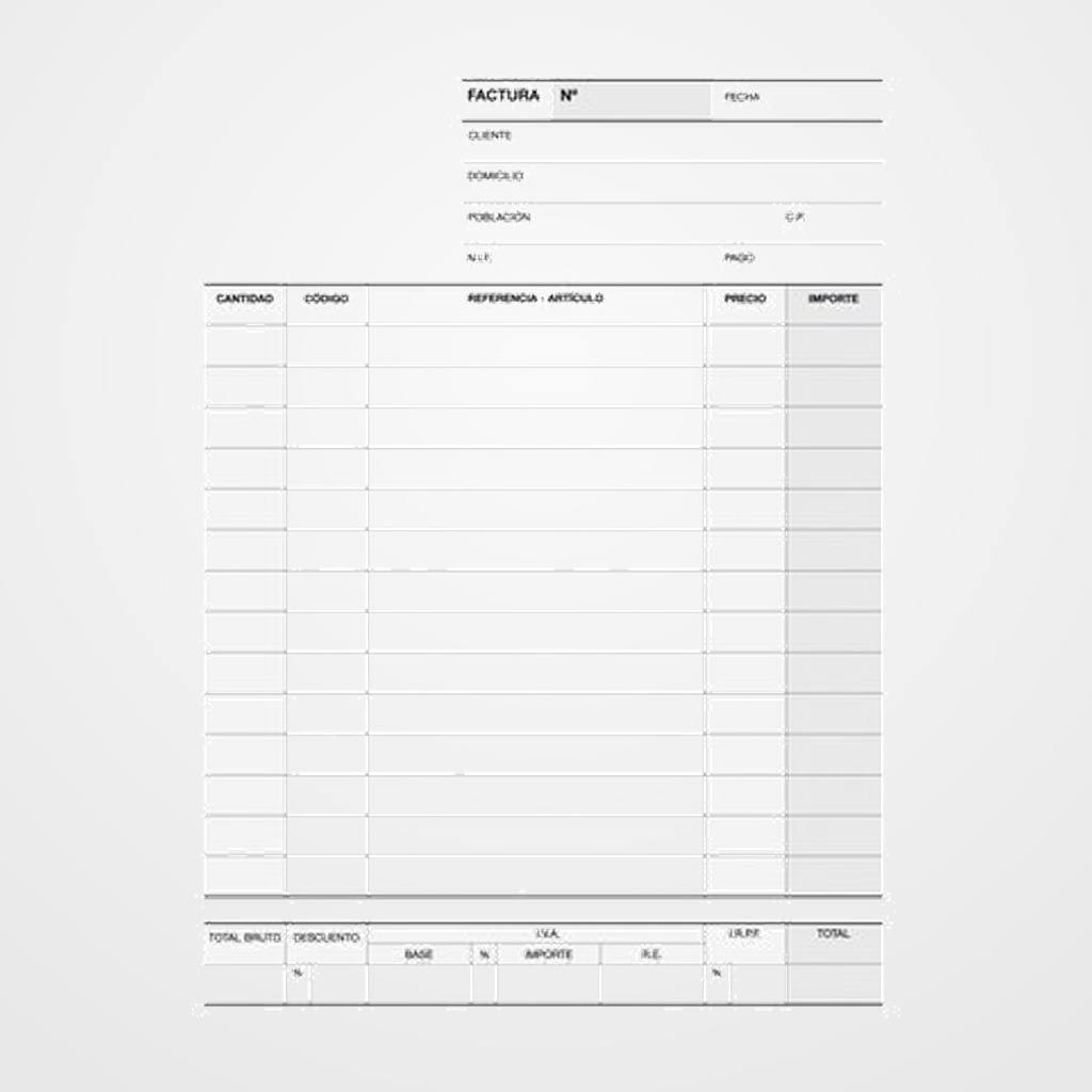 [27001223] TALONARIO FACTURAS APLI A-65 CUARTO NATURAL TRIPLICADO