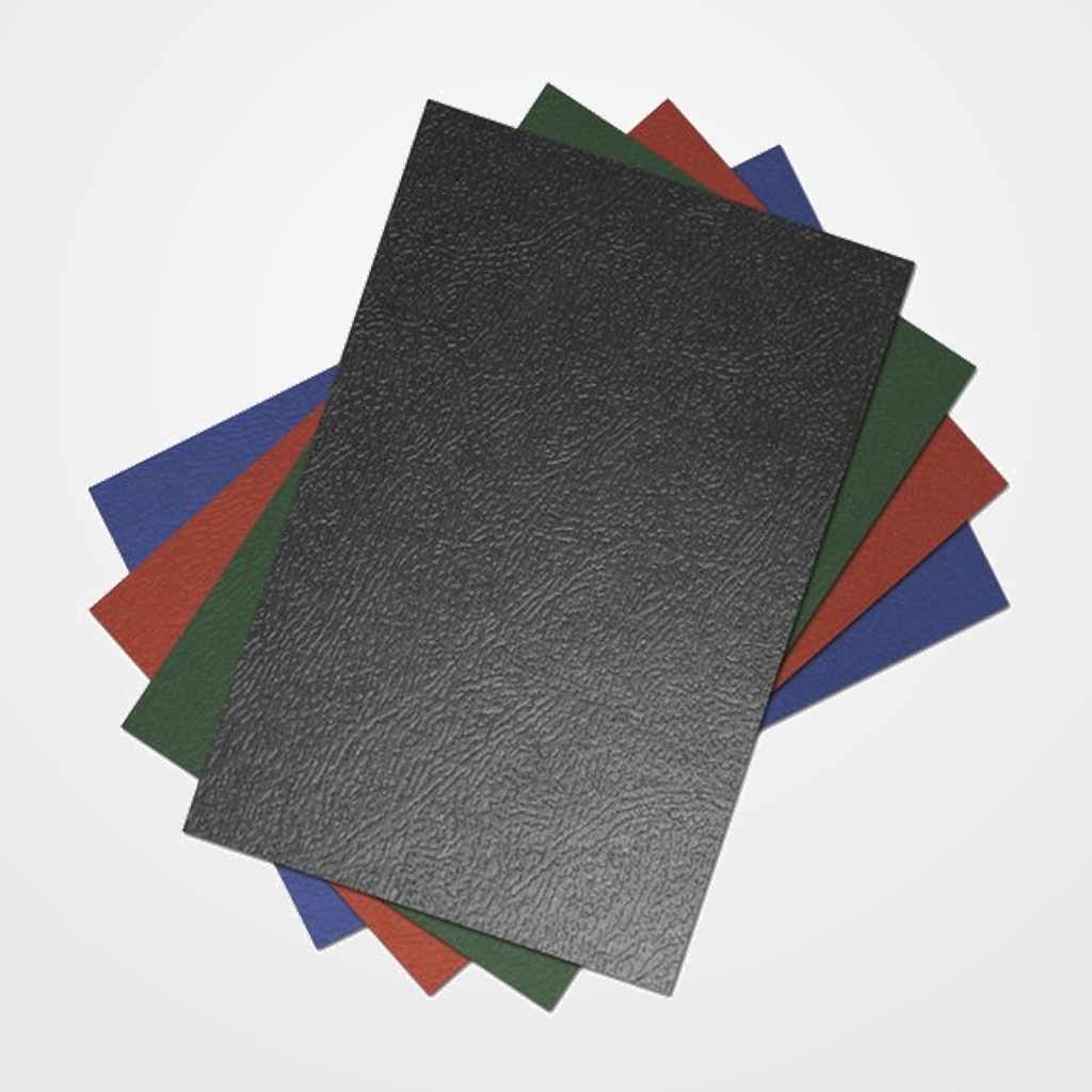 [18101190] TAPA de ENCUADERNAR GRAFOPLAS A4 0,9 mm GOFRADA NEGRO CAJA de 50