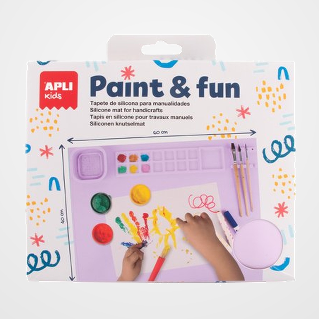 TAPETE DE SILICONA APLI  PARA PINTAR LILA