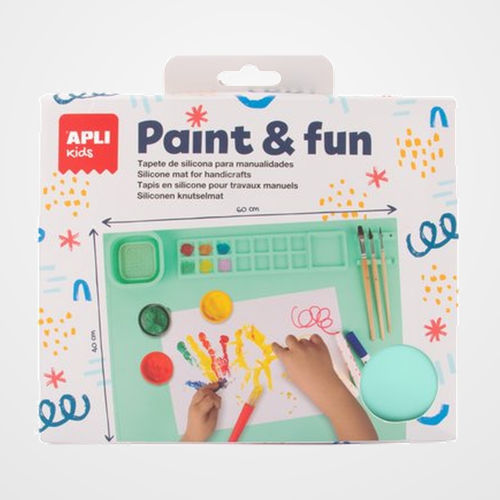 TAPETE DE SILICONA APLI  PARA PINTAR VERDE