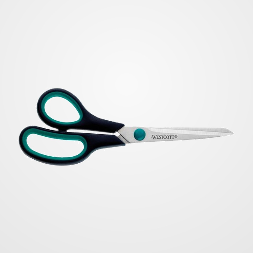 [27601146] TIJERAS WESTCOTT EASY GRIP para ZURDOS 21 cm. ASIMETRICA