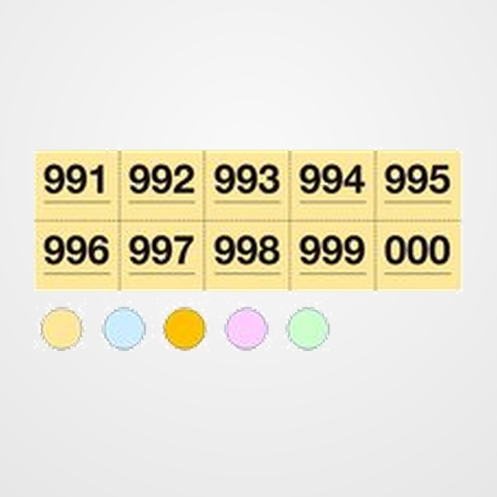 [27001182] TIRA RIFA CON MICROPERFORADO A-915 DEL 1 AL 1000