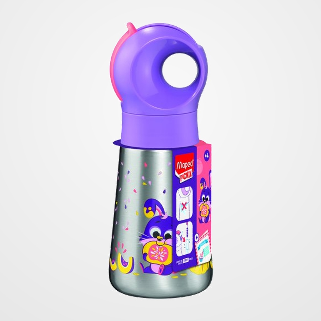 BOTELLA MAPED PICNIK MINIIZ 350ml  INOX CONEJO
