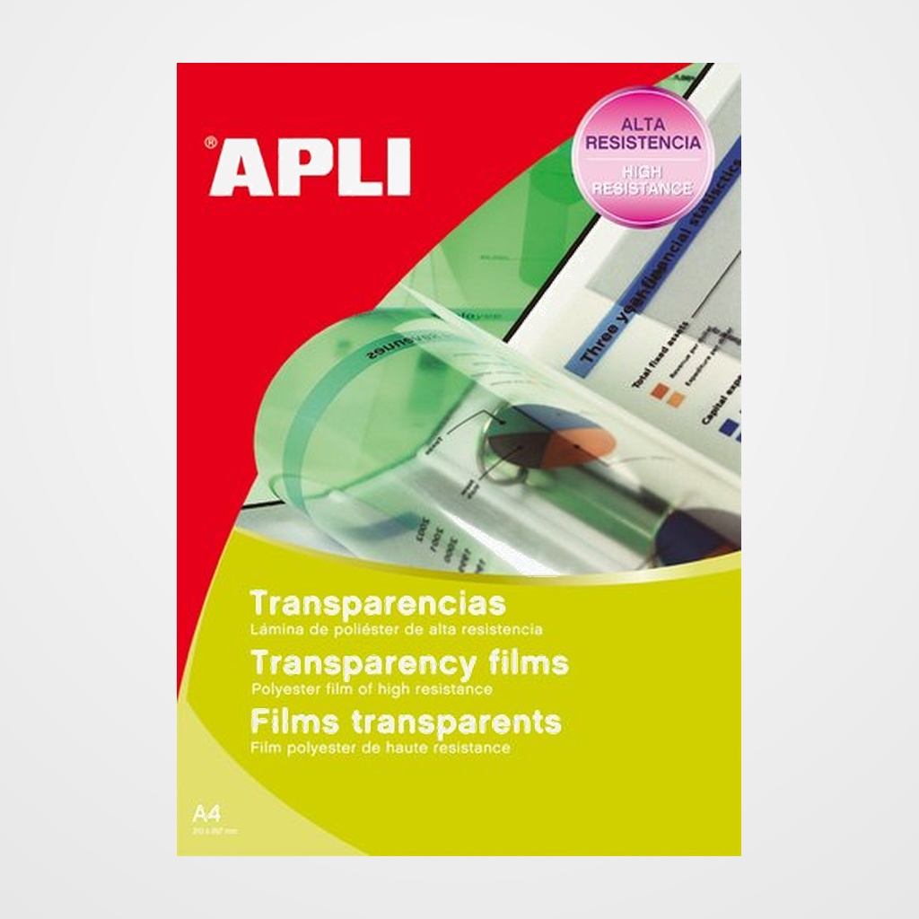 TRANSPARENCIAS APLI INKJET DIN A4 C/100