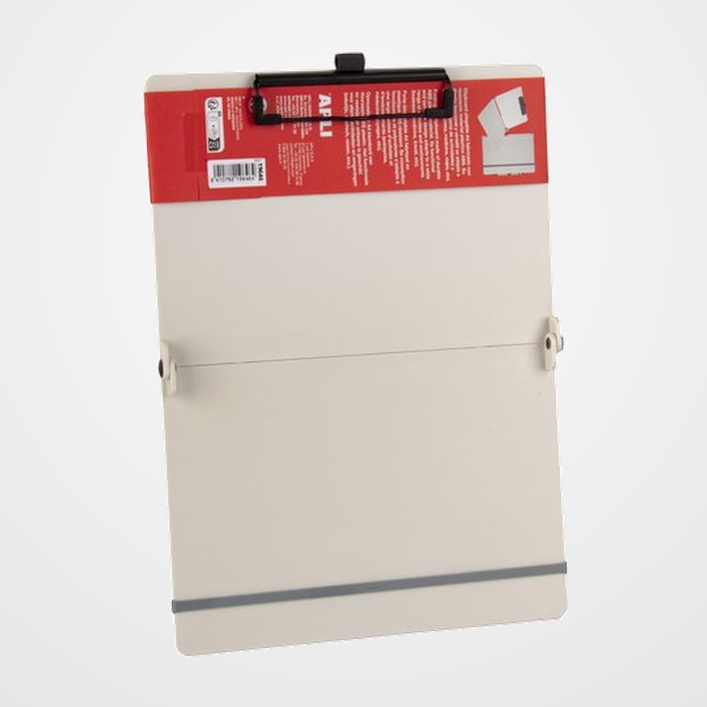 CARPETA con PINZA PORTABLOCS APLI ABS A4 PLEGABLE BLANCO