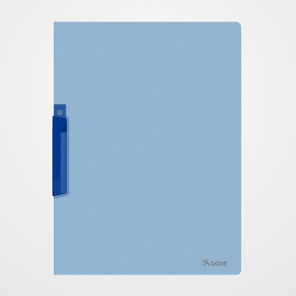 DOSIER CLIP DOHE PP A4 pinza PLASTICO PIVOTANTE 30h AZUL