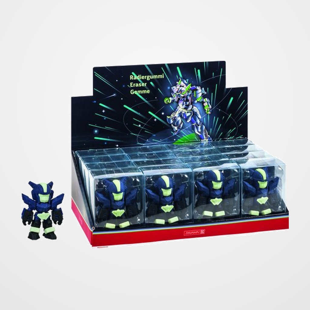 GOMA de BORRAR BRUNNEN HEROE ROBOT CAJA de 16