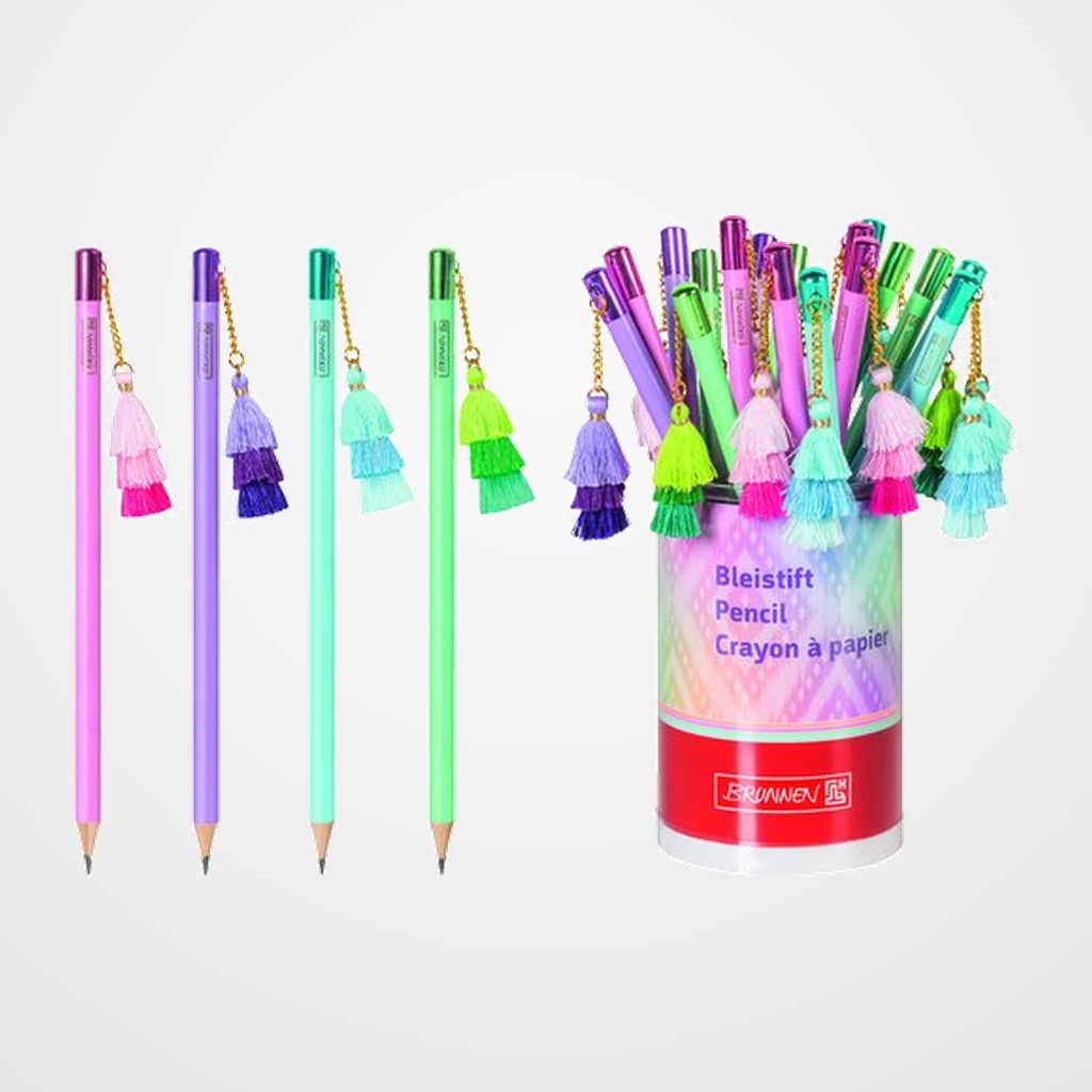 [12802921] LAPIZ de GRAFITO BRUNNEN con PENDIENTE HB SURTIDO CAJA de 24 (4 col.)