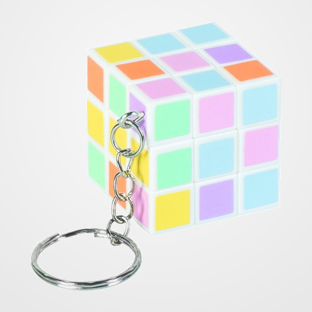 LLAVERO BRUNNEN CUBO DE COLORES PASTEL