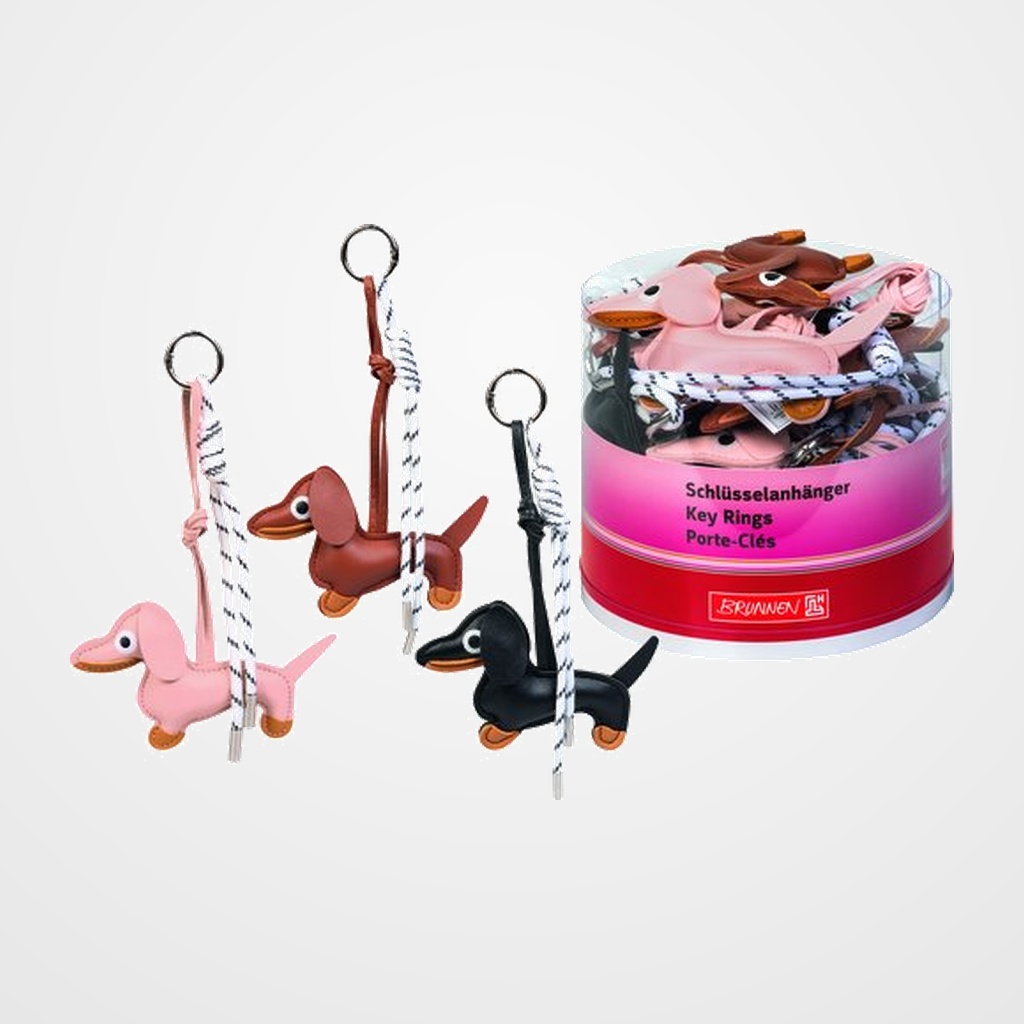[21301046] LLAVERO BRUNNEN PERRITO SURTIDO. (3 col.)