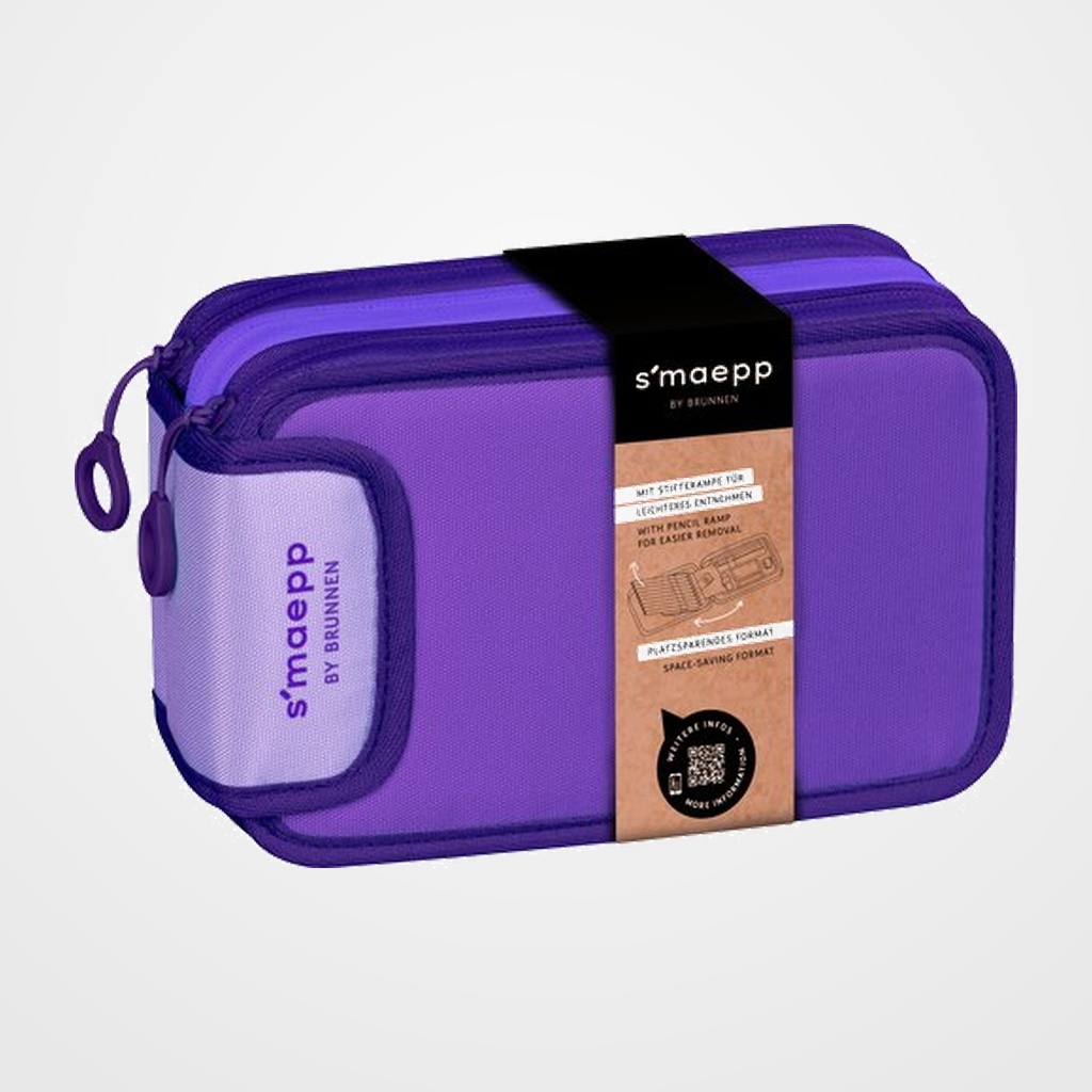 PLUMIER BRUNNEN CON CONTENIDO 3 CREMALLERAS MORADO