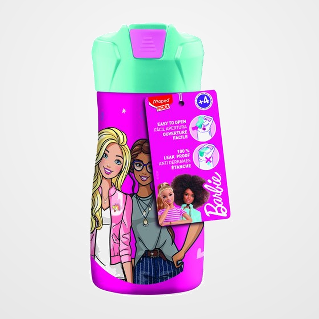 BOTELLA MAPED TERM. BARBIE 430 ML.