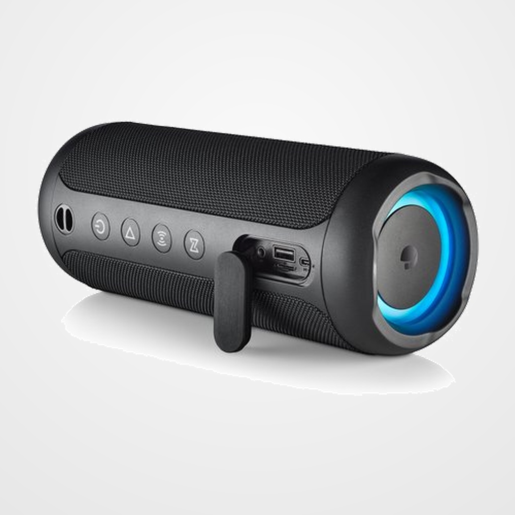 ALTAVOZ NGS ROLLER FURIA 2 PORTATIL USB/BLUETOOTH , RADIO FM E IMPERMEABLE 30W NEGRO