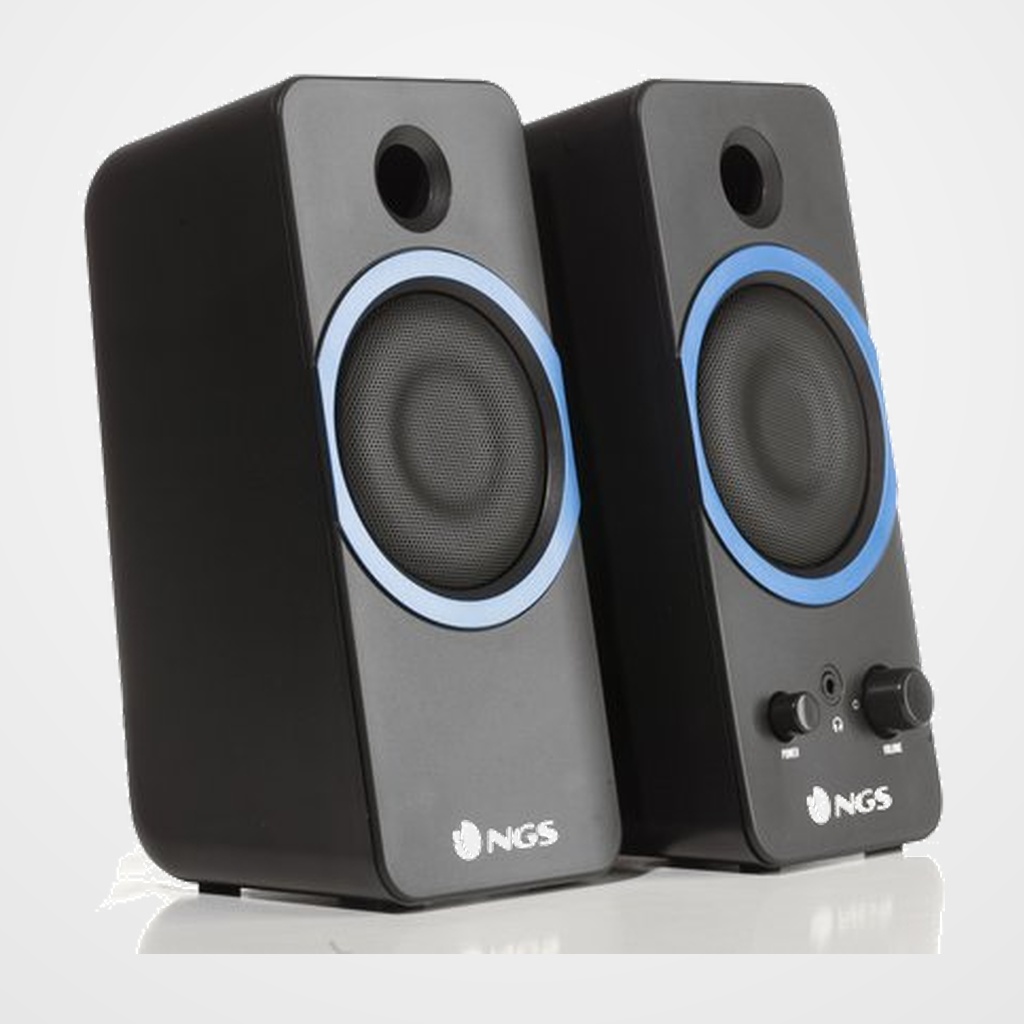 ALTAVOZ PC GAMING NGS GSX-200 CON SUPERGRAVES 20W NEGRO/AZUL