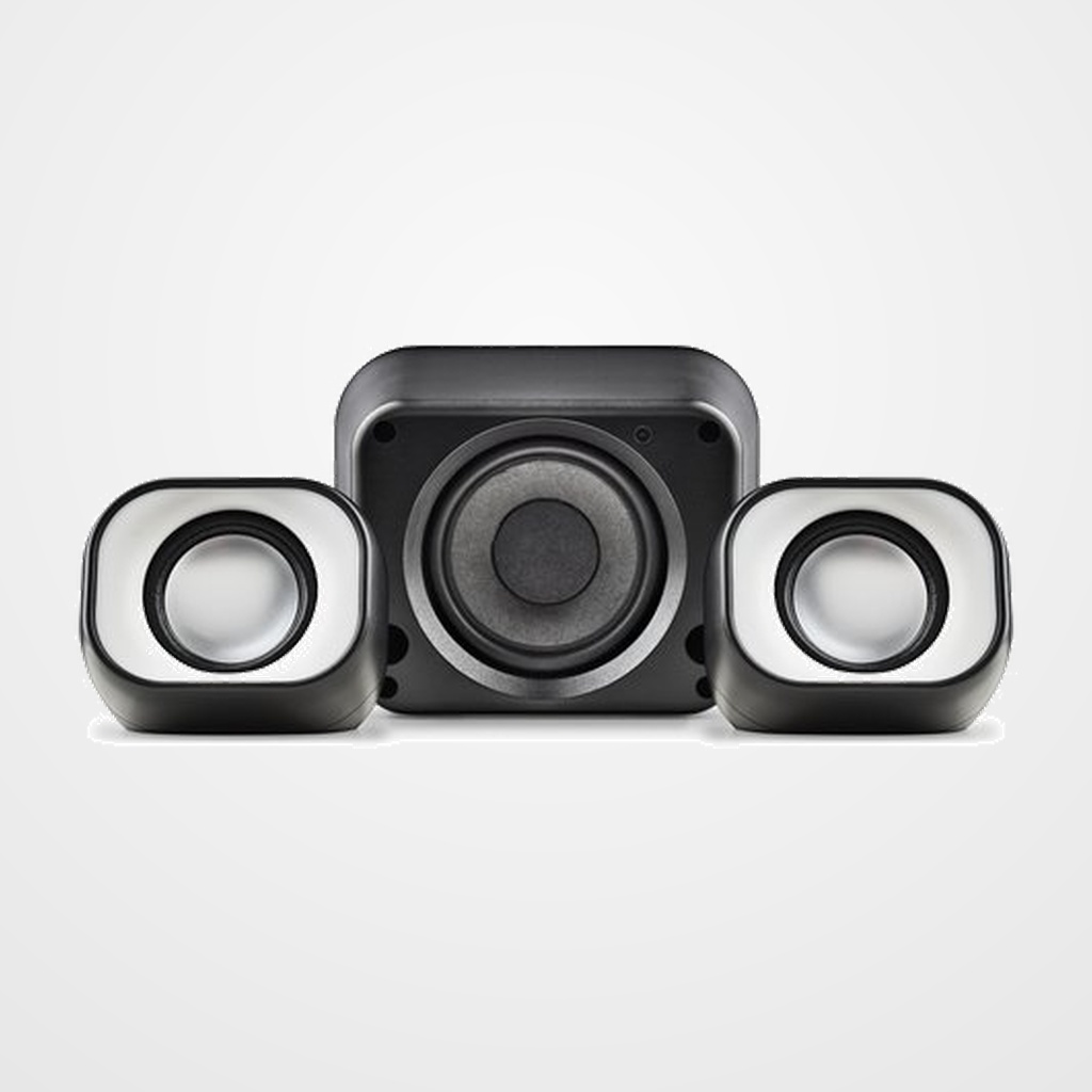 ALTAVOZ PC NGS COMET 2.1 CON SUBWOOFER 20W PLATA/NEGRO