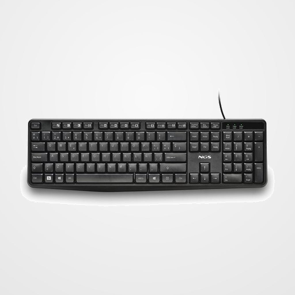 TECLADO NGS FUNKY V4 USB NEGRO