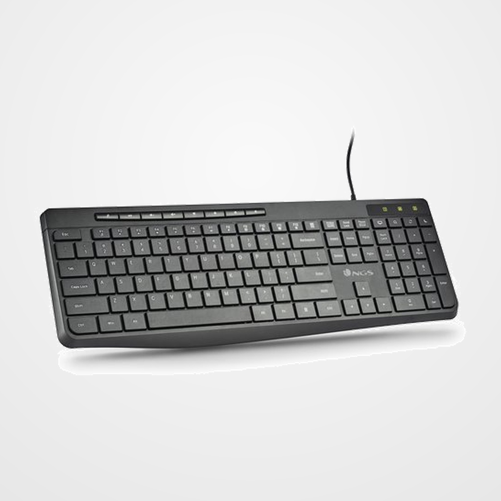 TECLADO NGS SPECTRA ULTRA SLIM USB NEGRO
