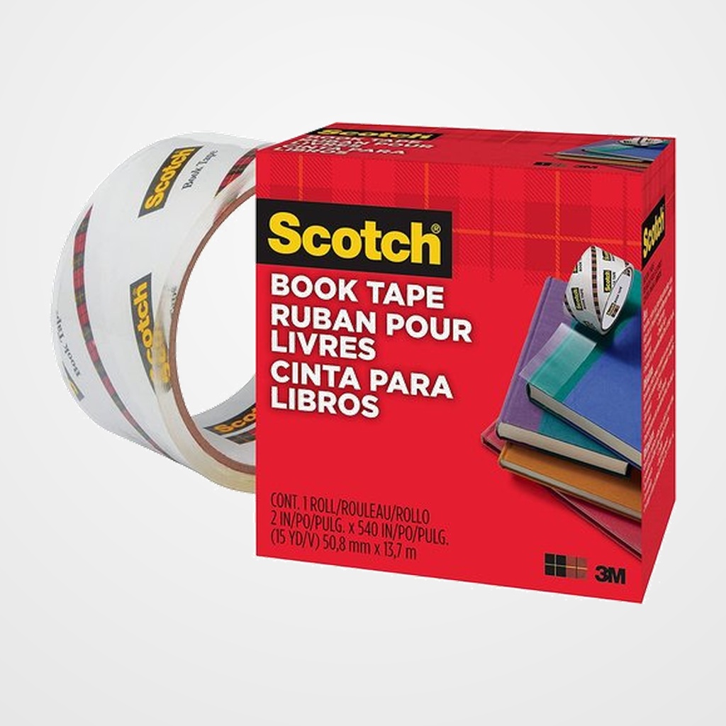 CINTA ADHESIVA SCOTCH 845 BOOK TAPE TRANSPARENTE rollo 50,8x13,7