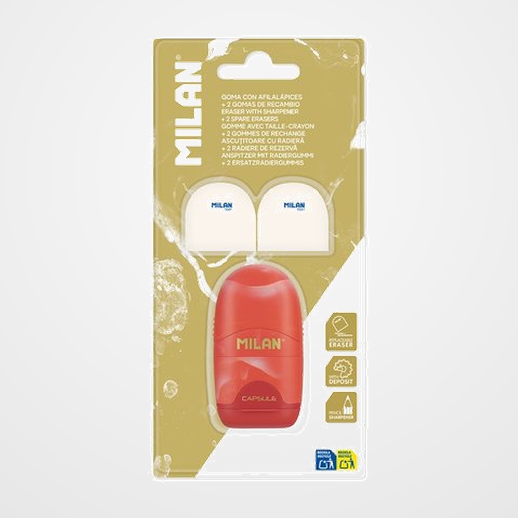 AFILABORRA MILAN CAPSULE SERIE LAVA BLISTER de 1 (+2 RECAMBIOS) ROJO