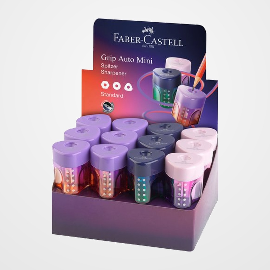 AFILALAPIZ FABER-CASTELL GRIP MINI FLOW EDITION CON DEPOSITO SURTIDOS (3 col.)