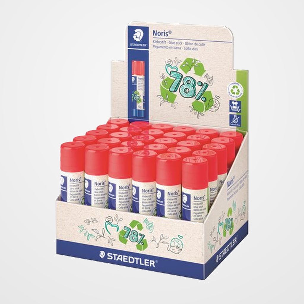 [23101532] BARRA de PEGAMENTO STAEDTLER NORIS 10g EXPOSITOR de 30