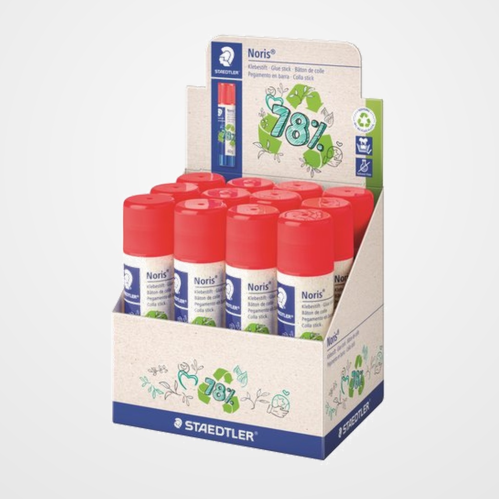 BARRA de PEGAMENTO STAEDTLER NORIS 40g EXPOSITOR de 12