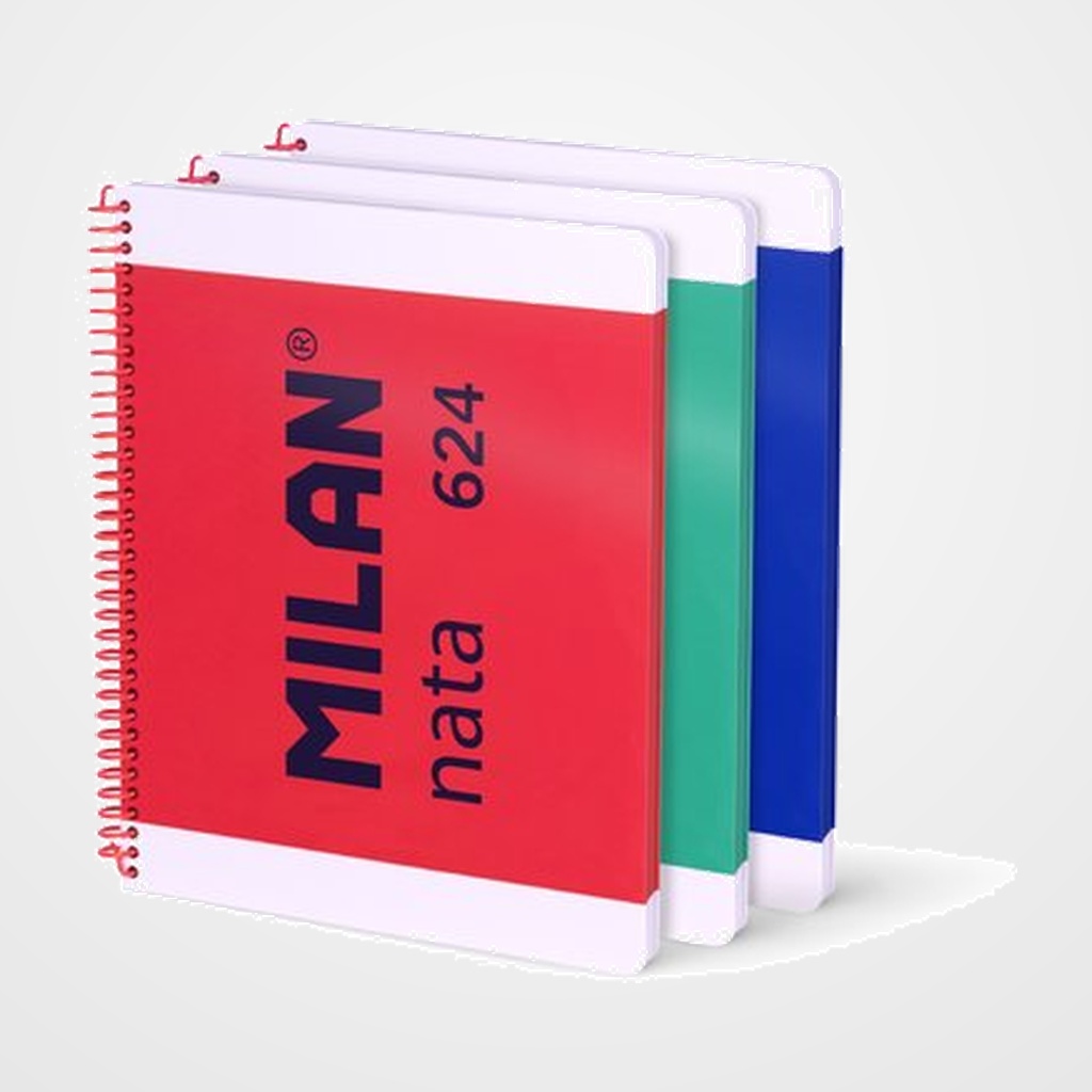 BLOC MILAN NATA 624 since 1918 tapa EXTRA A4 80h LISO 95g SURTIDO PACK DE 3