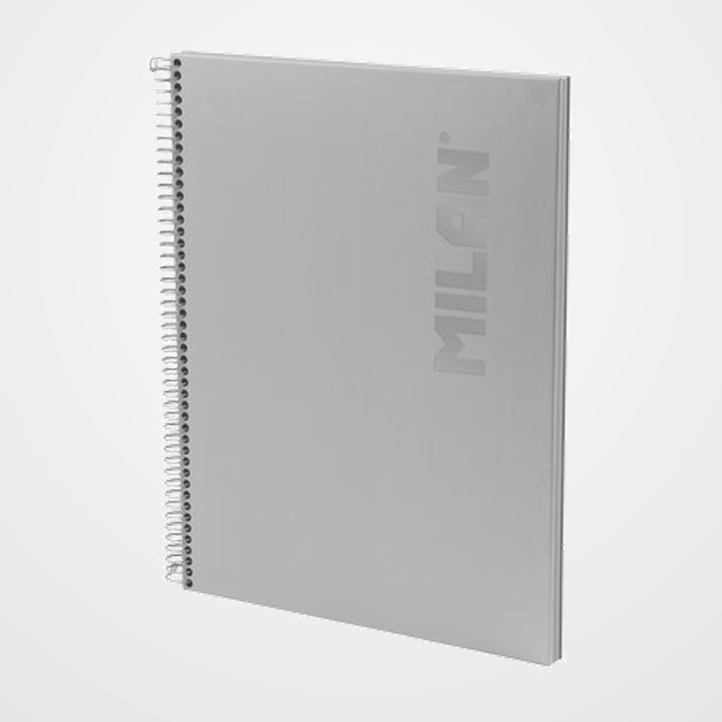 BLOC MILAN SHADOW tapa EXTRA A4 80h HORIZONTAL 95g GRIS