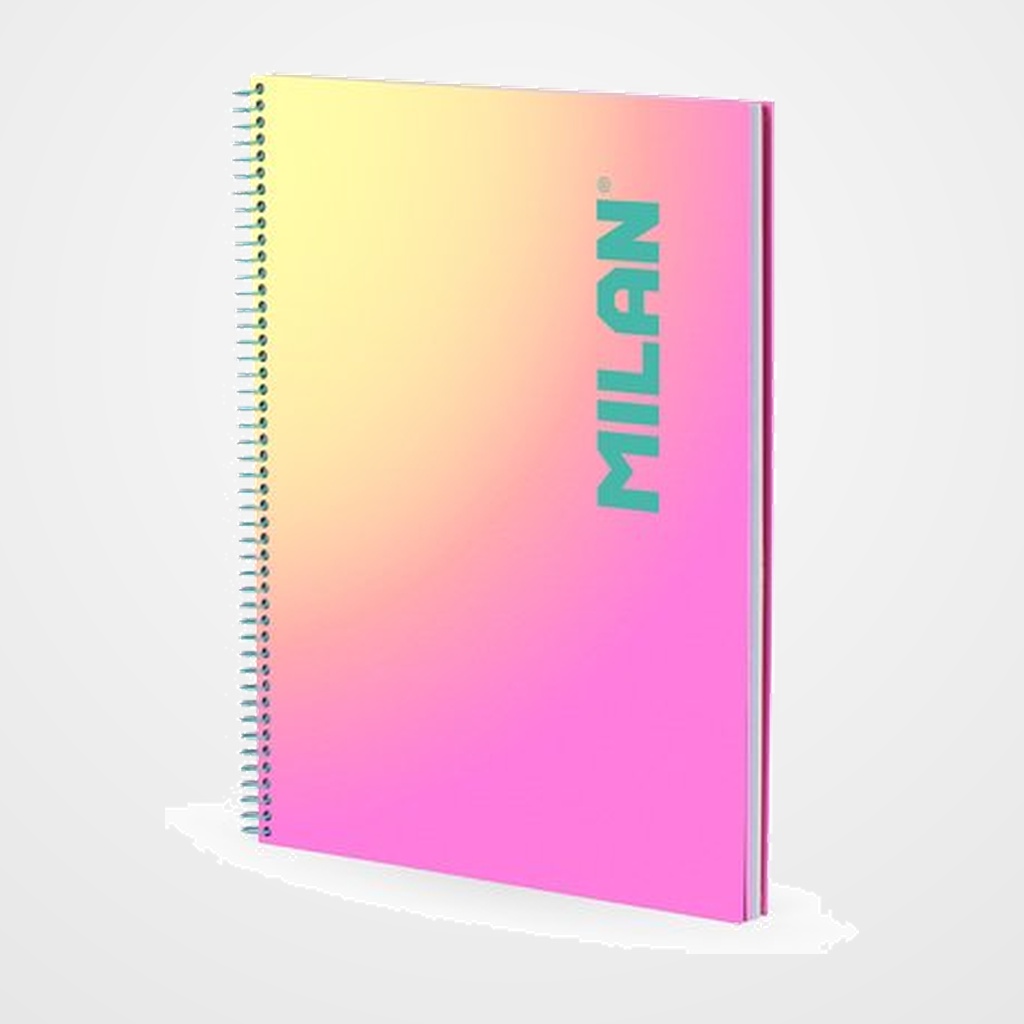 BLOC MILAN SUNSET tapa EXTRA A4 90h CUADRIC.5x5 95g ROSA