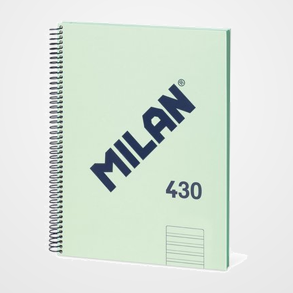 BLOC MILAN 430 since 1918 tapa DURA A4 80h PAUTA 3,5mm 95g VERDE