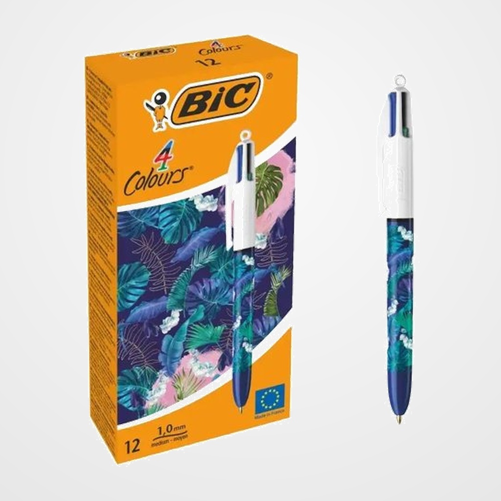 [10101953] BOLIGRAFO de  4 COLORES BIC BOTANICAL/HYDRO