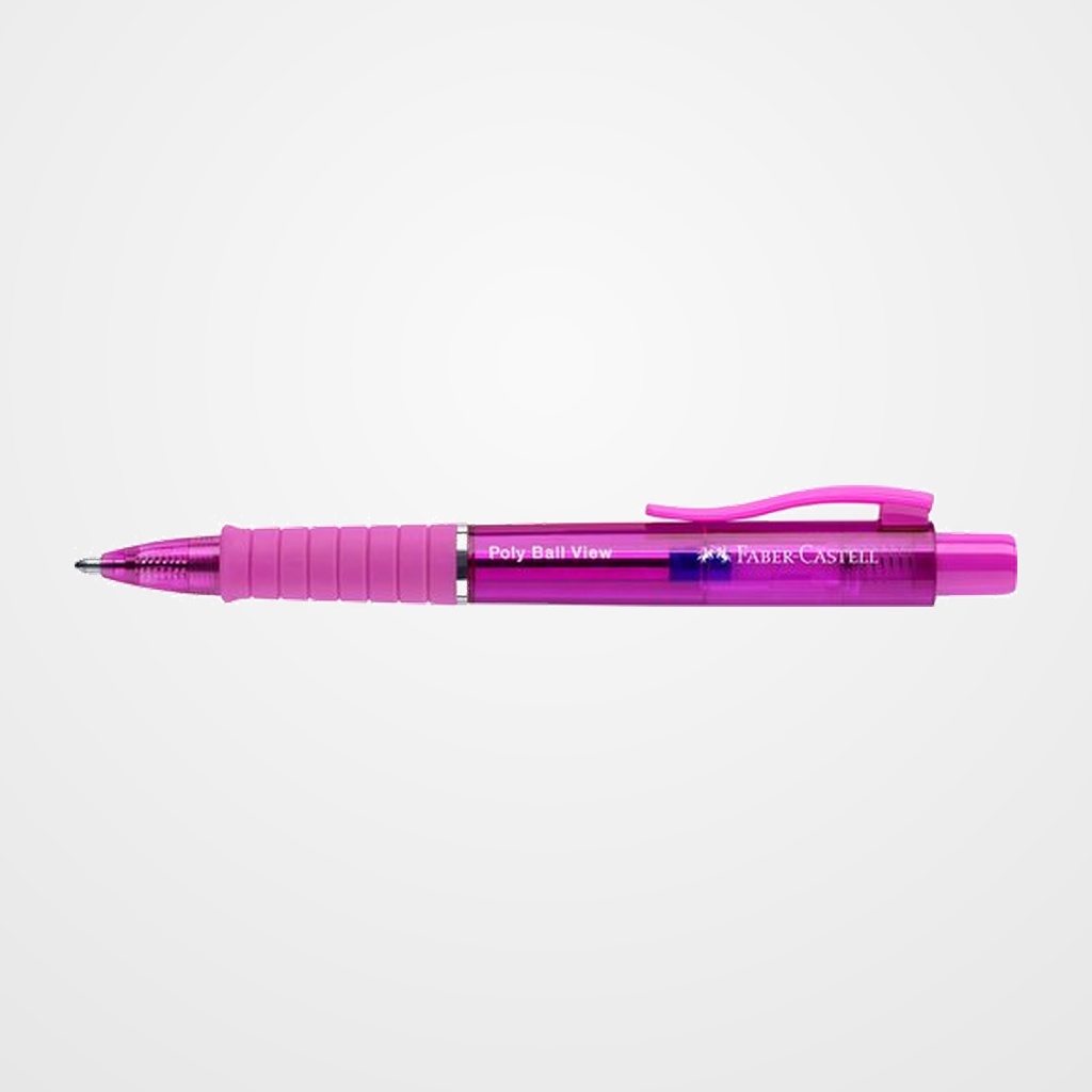 BOLIGRAFO FABER-CASTELL POLY BALL VIEW AURORA ELECTRIC FUCSIA