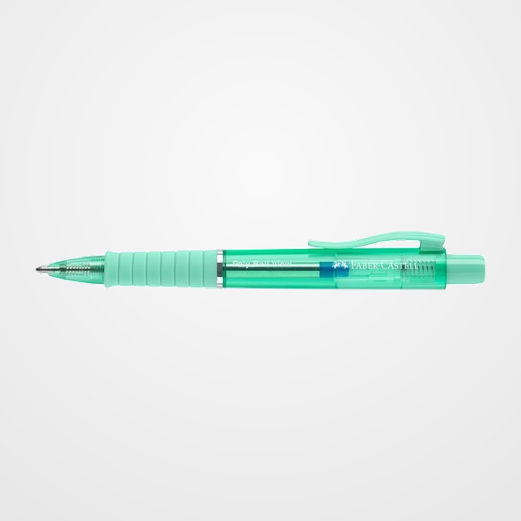 BOLIGRAFO FABER-CASTELL POLY BALL VIEW AURORA JELLY MINT