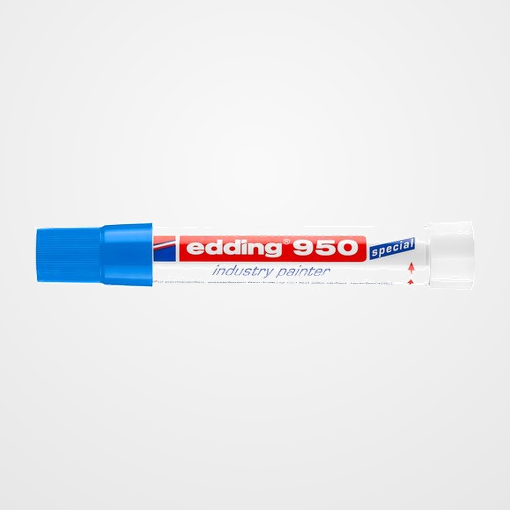 CERA MARCADORA EDDING 950 AZUL (MARCADOR INDUSTRIAL)