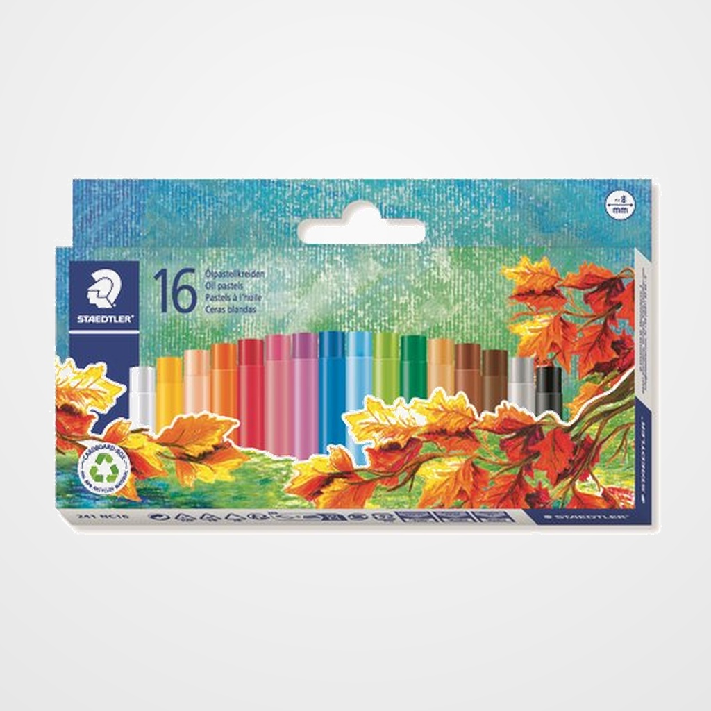 CERAS PASTEL STAEDTLER 241 AL OLEO ESTUCHE de 16