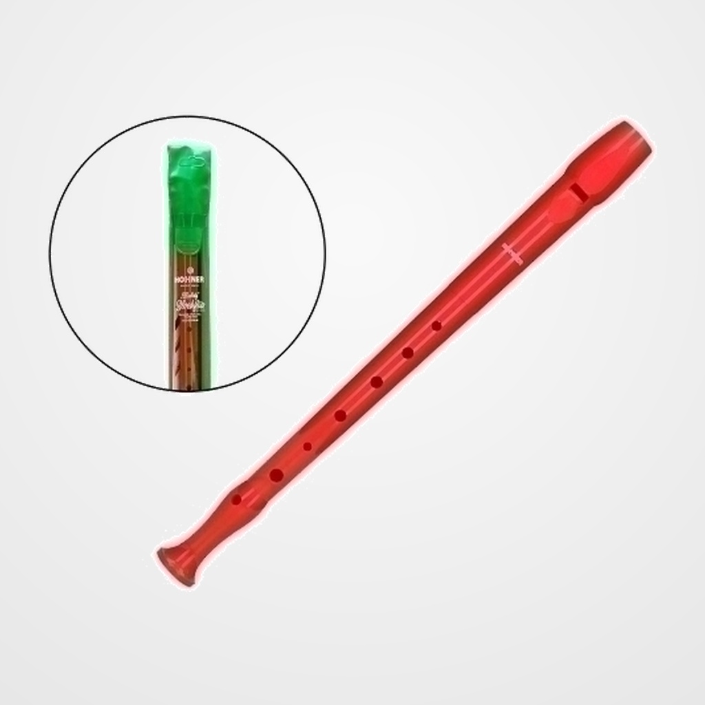 FLAUTAS HOHNER PLASTICO LISA 9508 COLOR ROJA