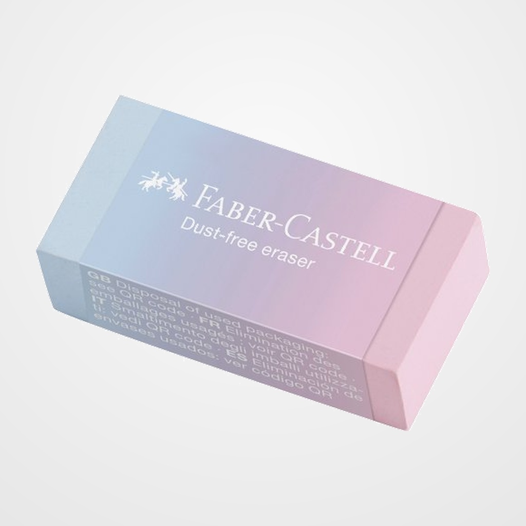 GOMA de BORRAR FABER-CASTELL FLOW EDITION (PVC-FREE DUST) SURTIDOS (3 col.)