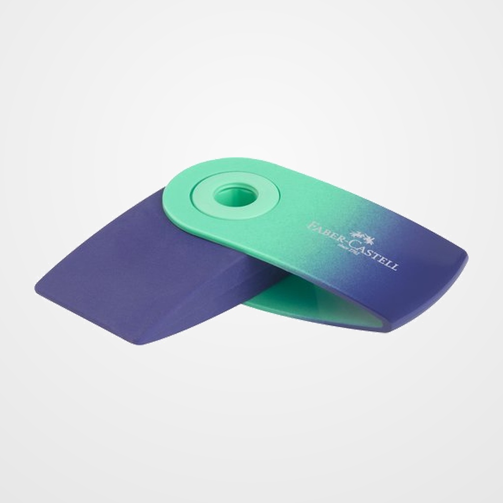 GOMA de BORRAR FABER-CASTELL SLEEVE MINI con FUNDA FLOW EDITION SURTIDOS (3 col.)