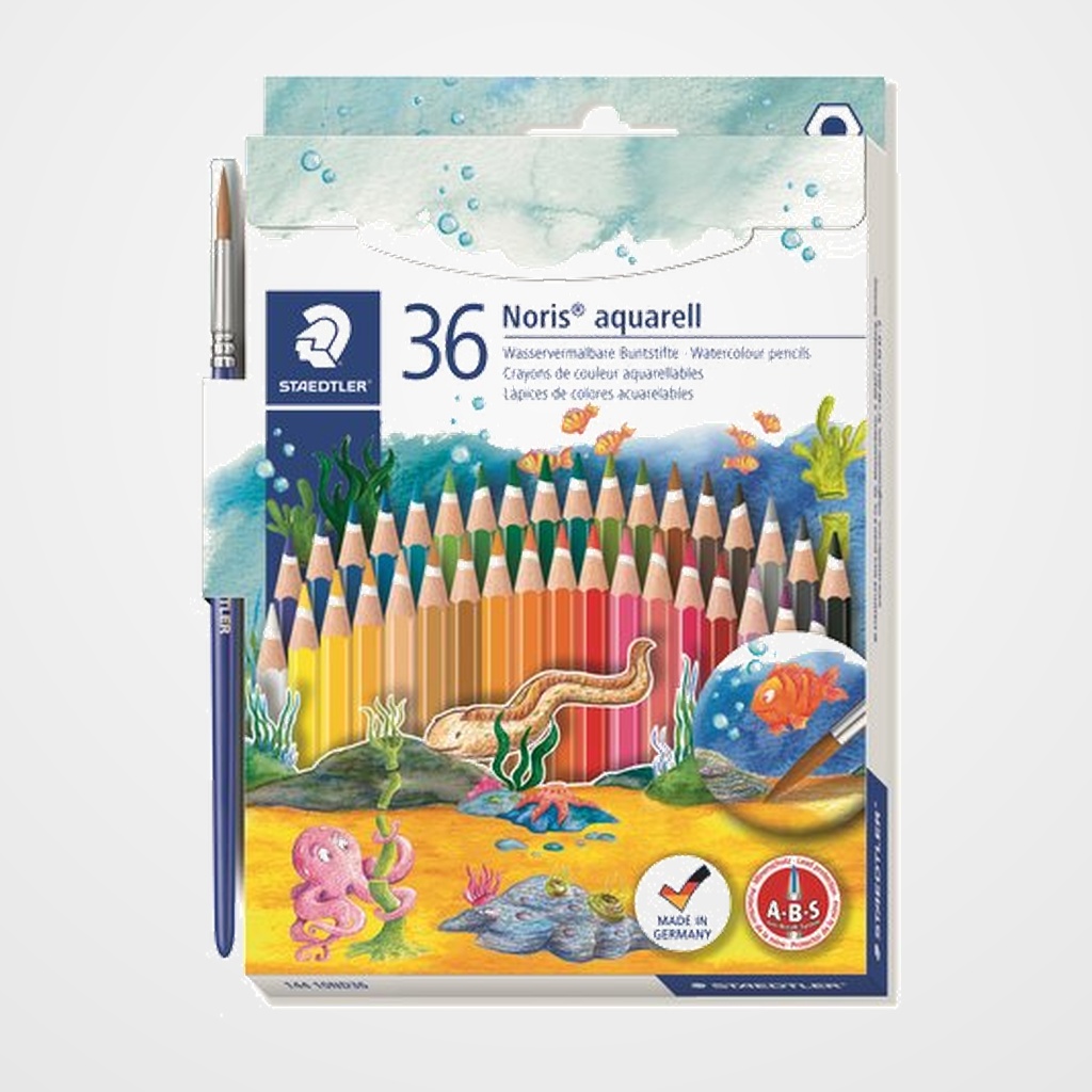 LAPICES ACUARELABLES STAEDTLER 144 10 NORIS CLUB AQUARELL ESTUCHE de 36