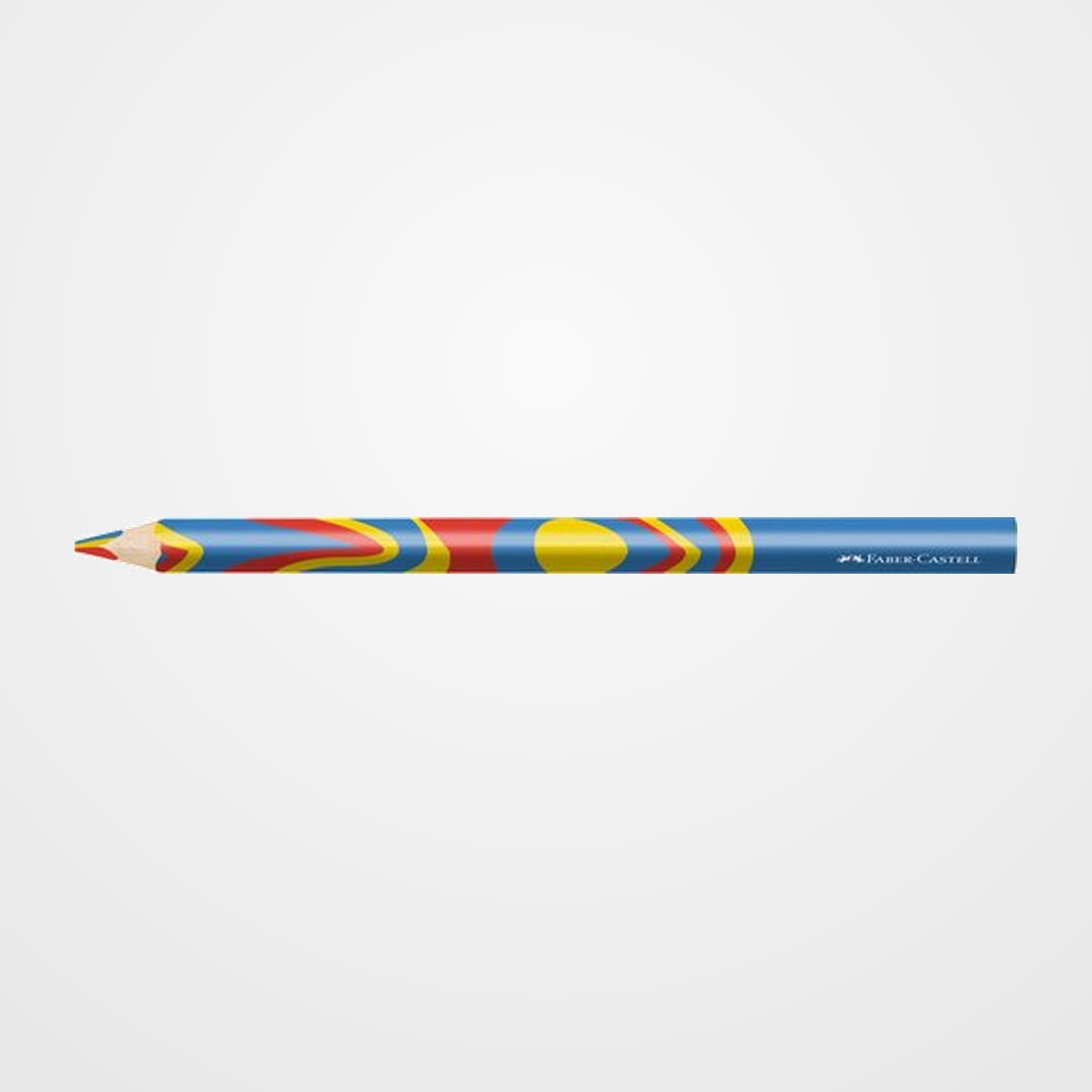 LAPICES de COLORES FABER-CASTELL JUMBO MINA MULTICOLOR COLORES FANTASIA