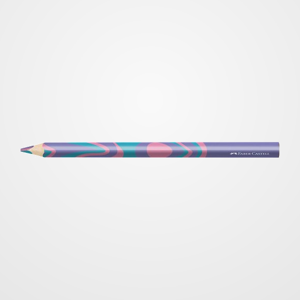 LAPICES de COLORES FABER-CASTELL JUMBO MINA MULTICOLOR COLORES FANTASIA PASTEL
