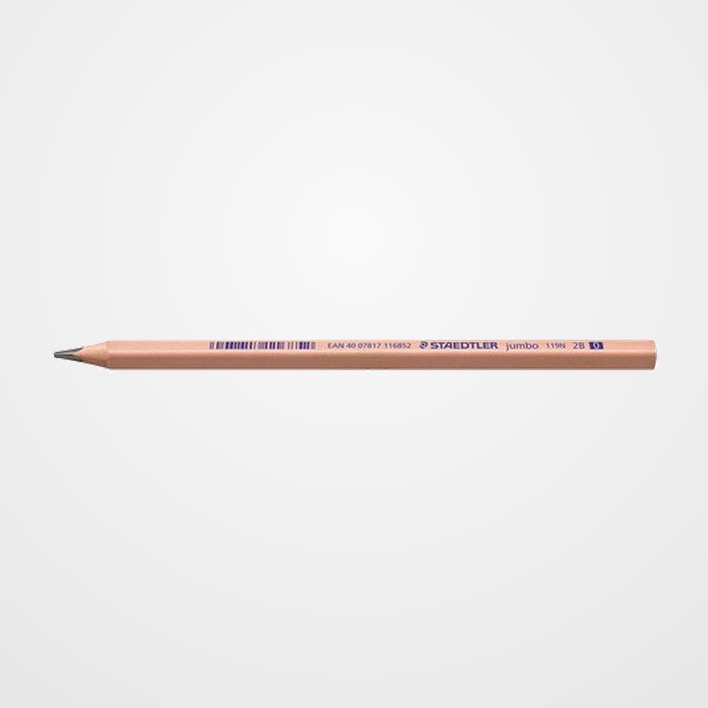 LAPIZ de GRAFITO STAEDTLER 119N NORIS NATURAL TRIANGULAR JUMBO - 2B