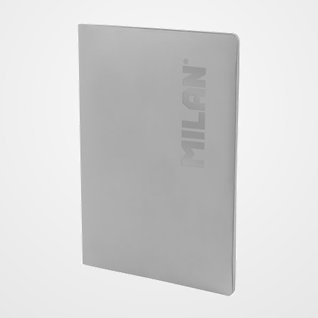 LIBRETA MILAN SHADOW A4 48h ENCOLADA CUADRIC.5x5 95g GRIS