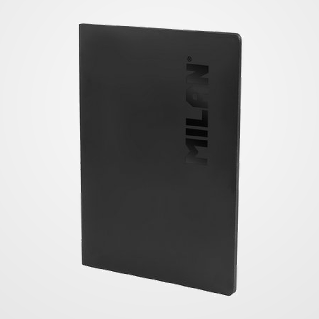 LIBRETA MILAN SHADOW A4 48h ENCOLADA CUADRIC.5x5 95g NEGRO