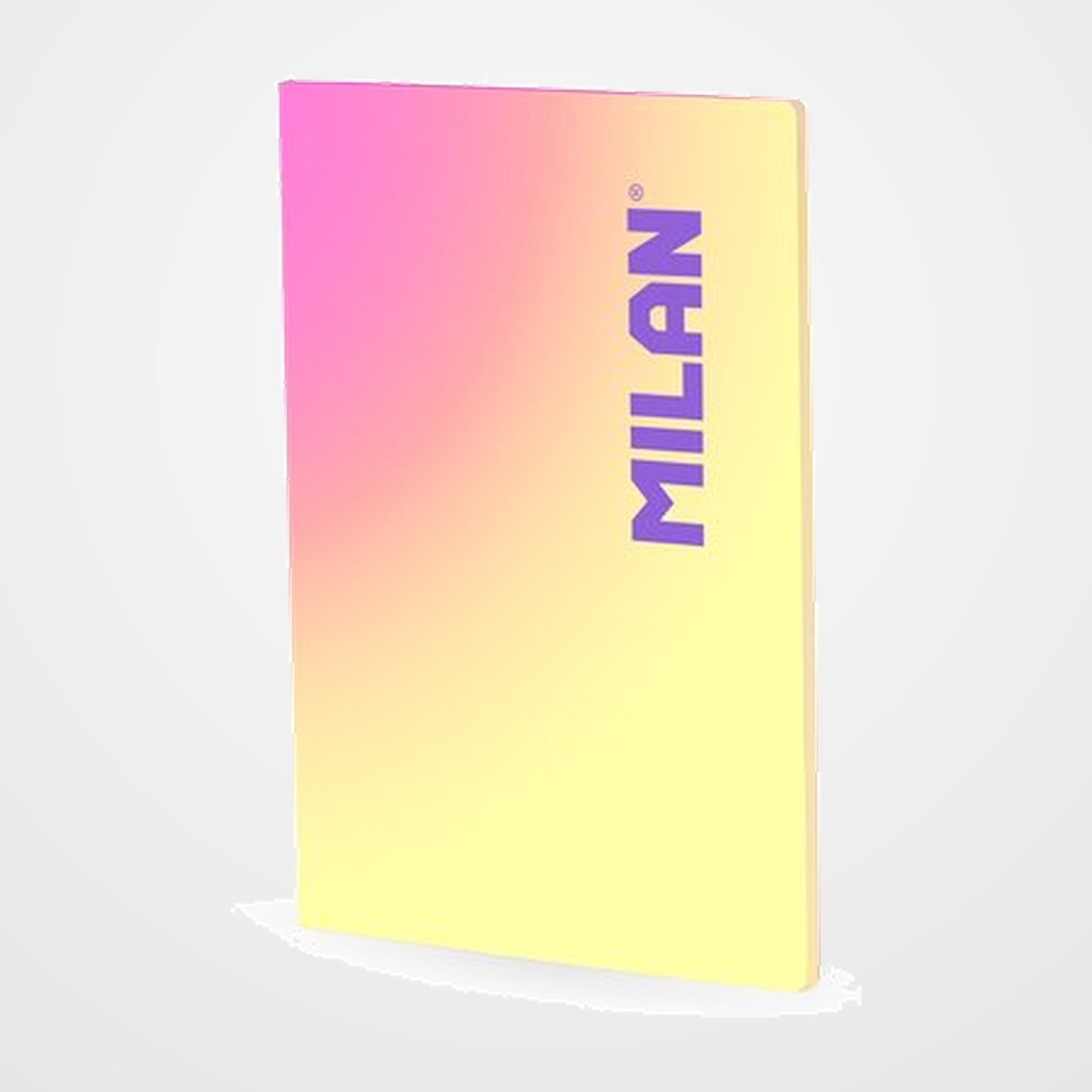 LIBRETA MILAN SUNSET A4 48h CUADRIC.5x5 95g AMARILLO