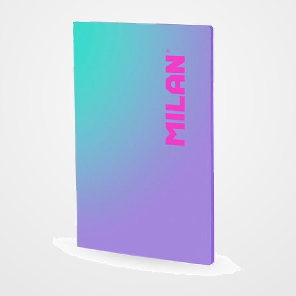 LIBRETA MILAN SUNSET A4 48h CUADRIC.5x5 95g LILA