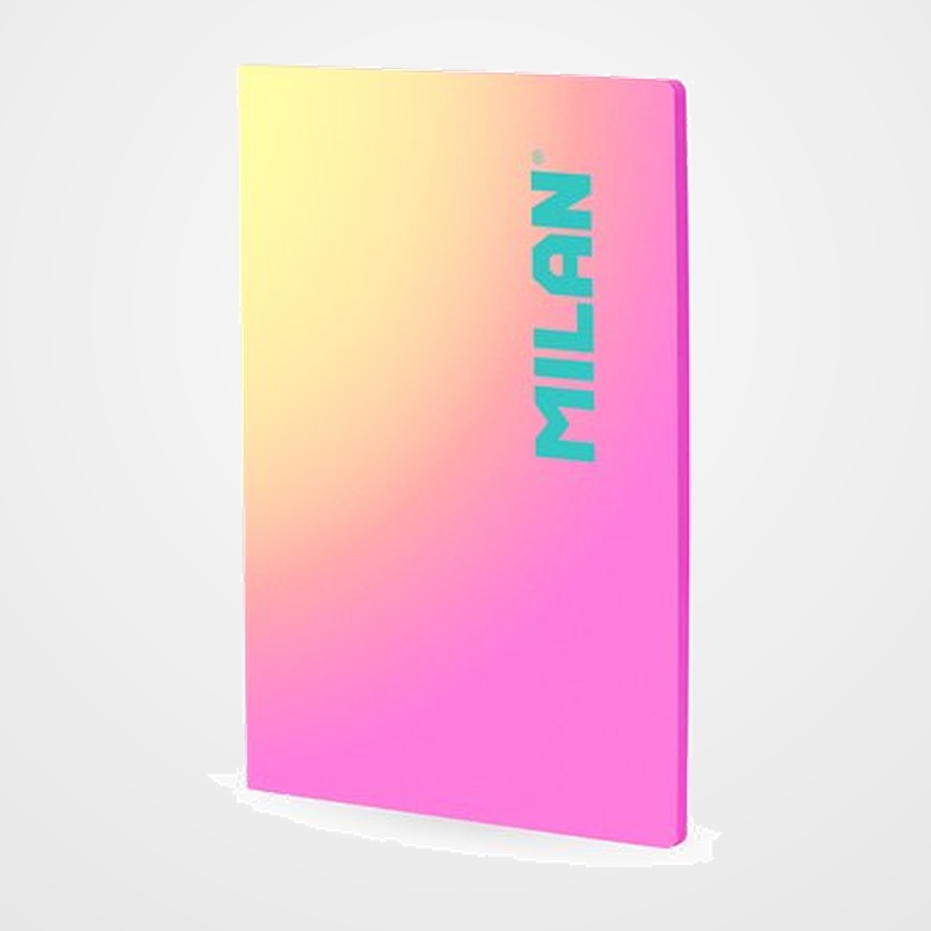 LIBRETA MILAN SUNSET A4 48h CUADRIC.5x5 95g ROSA