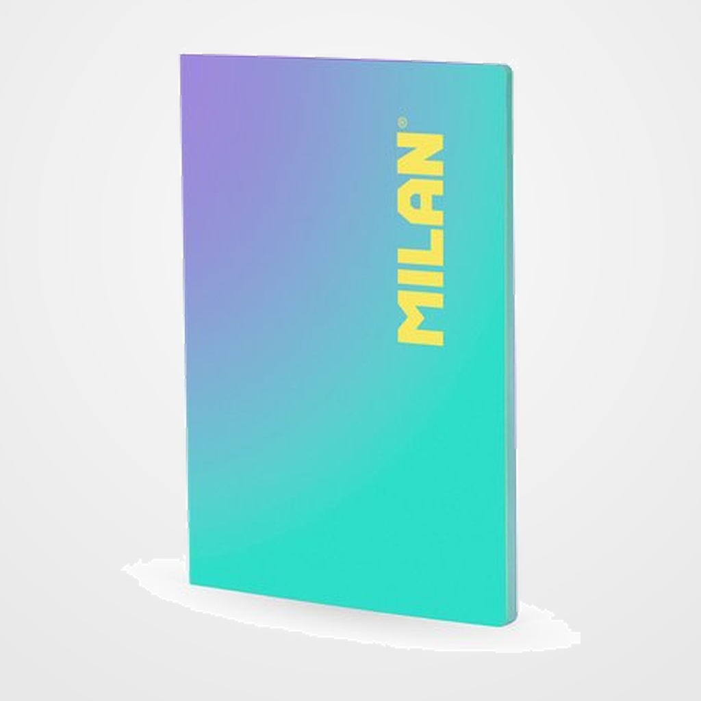 LIBRETA MILAN SUNSET A4 48h CUADRIC.5x5 95g TURQUESA