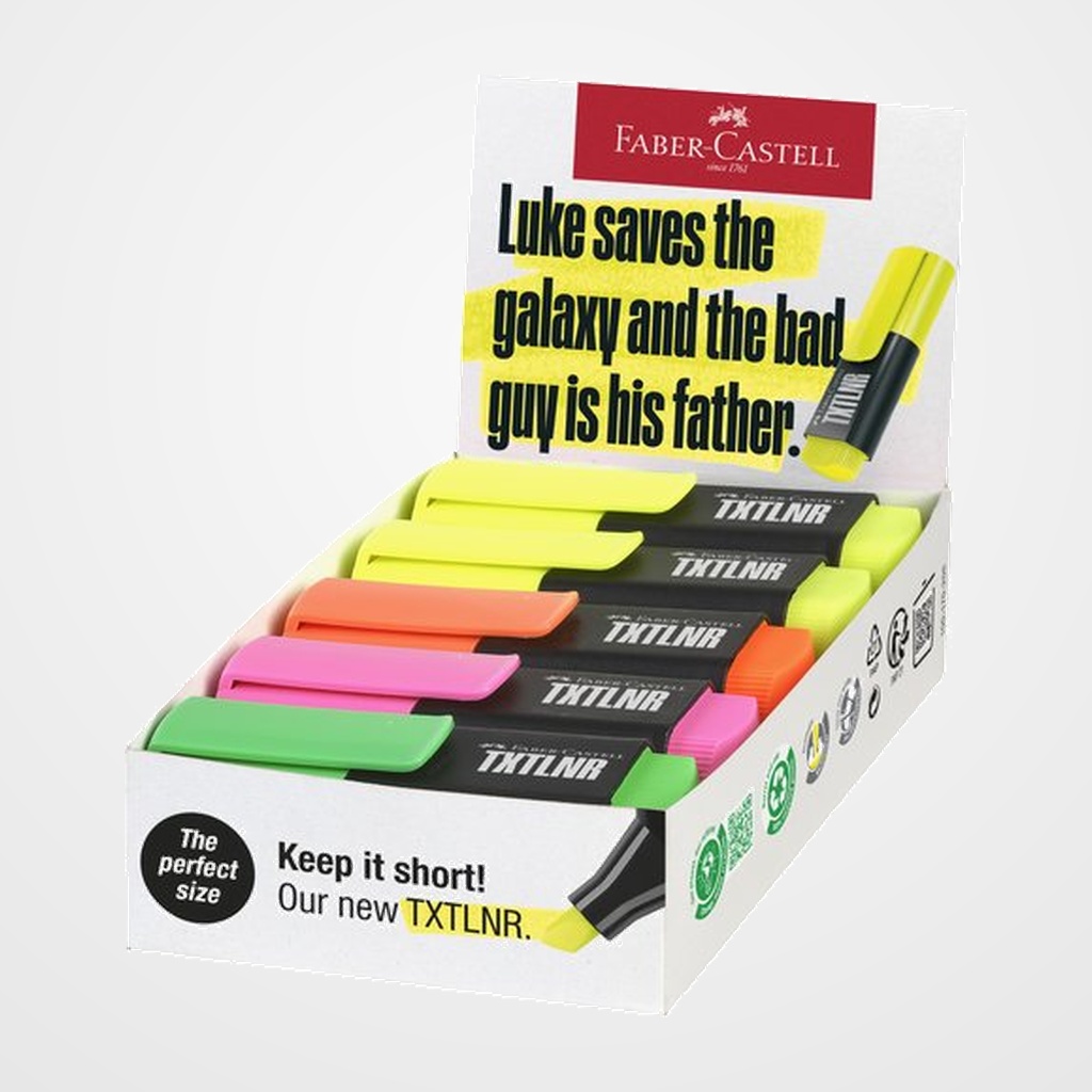 MARCADOR FLUOR FABER-CASTELL TEXTLINER 1542 SURTIDO de 10